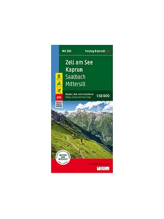 FREYTAG & BERNDT | Wanderkarte WK 382 Zell am See - Kaprun - Saalbach, 1:50.000 | 
